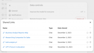 OpenAI ChatGPT bad data controlls